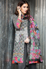 41701550-Cotton Net - Black Digital Printed 2PC