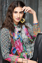 41701550-Cotton Net - Black Digital Printed 2PC