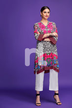 PSW17-05 Black Embroidered Stitched Micro Modal Shirt -1PC