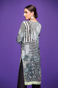 PSW17-10 Black Embroidered Stitched Micro Modal Shirt -1PC