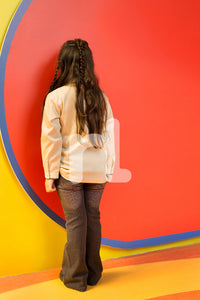 PW16-NPS 44 - Off White Printed Top for Girls